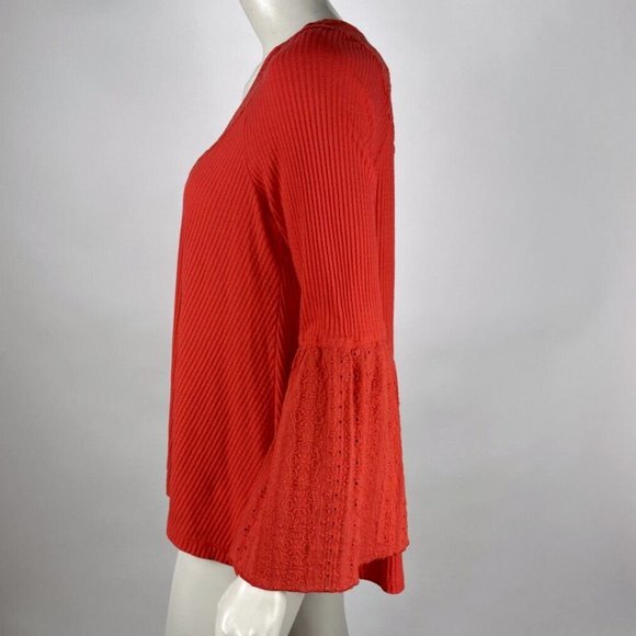Free People Parisian Nights Tunic Top Women S Eyelet Embroidered V-neck Boho - Picture 5 of 15